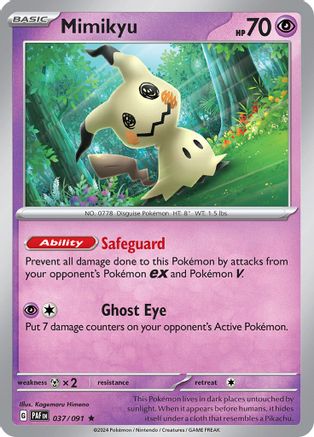 Mimikyu 37 - SV Paldean Fates Holofoil