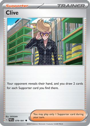 Clive - 078/091 78 - SV Paldean Fates