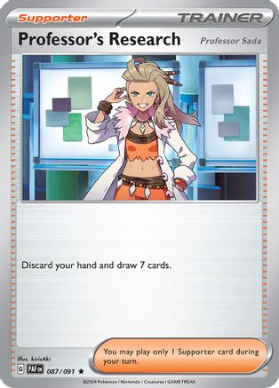 Professor's Research - 087/091 87 - SV Paldean Fates Reverse Holofoil