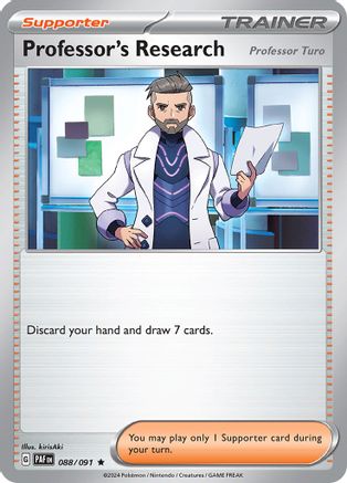 Professor's Research - 088/091 88 - SV Paldean Fates Reverse Holofoil