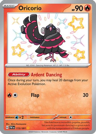 Oricorio 113 - SV Paldean Fates Holofoil