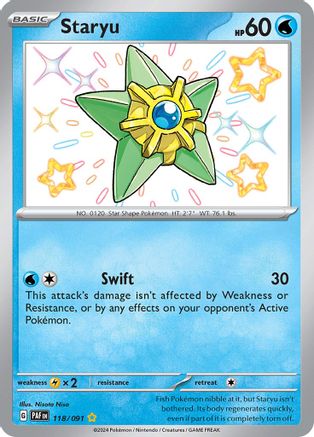 Staryu 118 - SV Paldean Fates Holofoil