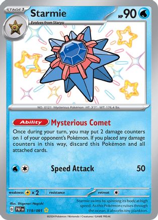 Starmie 119 - SV Paldean Fates Holofoil