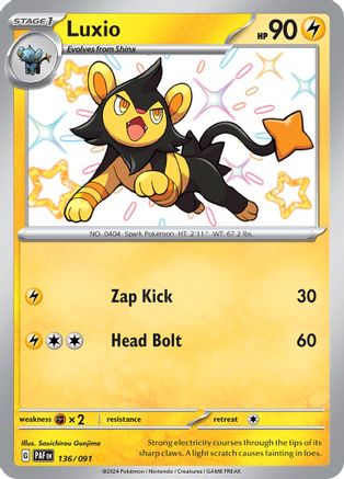 Luxio 136 - SV Paldean Fates Holofoil