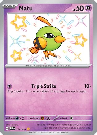 Natu 151 - SV Paldean Fates Holofoil