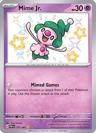 Mime Jr. 157 - SV Paldean Fates Holofoil