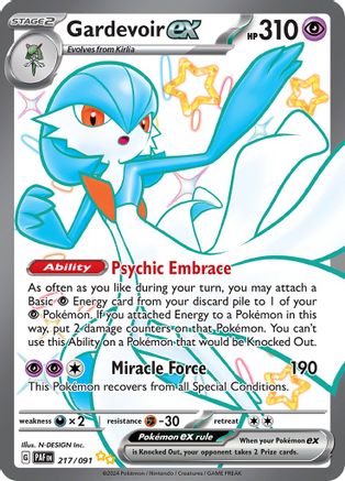 Gardevoir ex 217 - SV Paldean Fates Holofoil