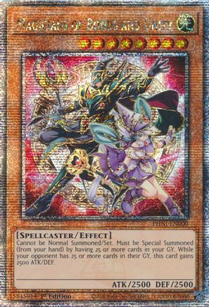 Magicians of Bonds and Unity (Quarter Century Secret Rare) (PHNI-EN000) - Phantom Nightmare 1st Edition