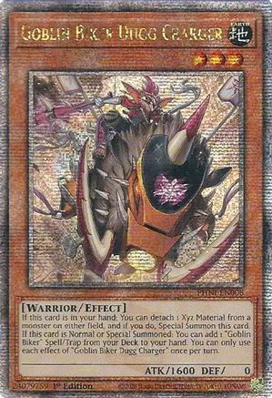 Goblin Biker Dugg Charger (Quarter Century Secret Rare) - PHNI-EN008 - Phantom Nightmare 1st Edition