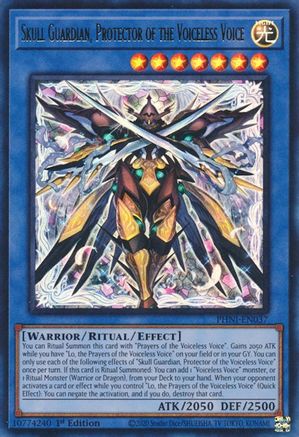 Skull Guardian, Protector of the Voiceless Voice (PHNI-EN037) - Phantom Nightmare 1st Edition