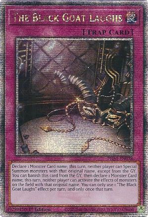 The Black Goat Laughs (Quarter Century Secret Rare) (PHNI-EN078) - Phantom Nightmare 1st Edition