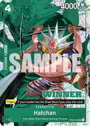 Hatchan (Winner Pack Vol. 6) (OP03-033) - One Piece Promotion Cards Foil