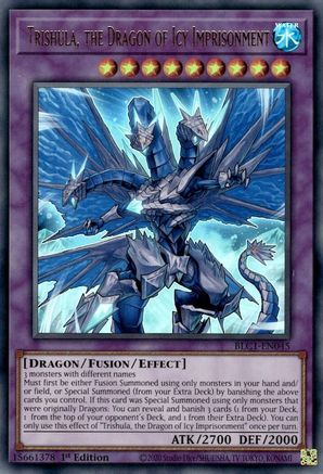 Trishula, the Dragon of Icy Imprisonment (BLC1-EN045) - Battles of Legend: Chapter 1 1st Edition