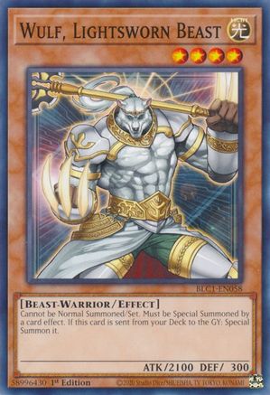 Wulf, Lightsworn Beast (BLC1-EN058) - Battles of Legend: Chapter 1 1st Edition