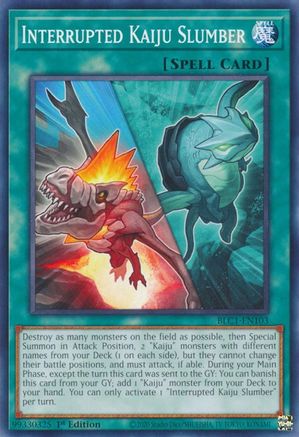 Interrupted Kaiju Slumber (BLC1-EN103) - Battles of Legend: Chapter 1 1st Edition