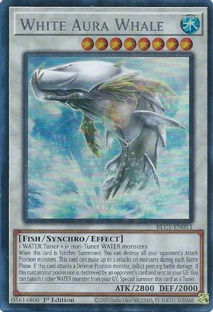 White Aura Whale (Silver) (BLC1-EN011) - Battles of Legend: Chapter 1 1st Edition