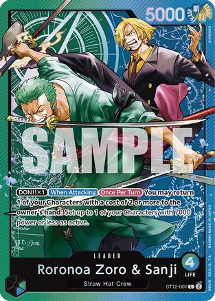 Roronoa Zoro & Sanji (ST12-001) - Starter Deck 12: Zoro and Sanji Foil