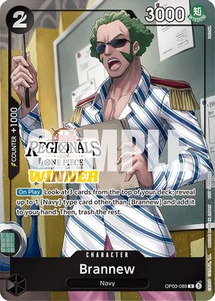 Brannew (Online Regional 2024) [Winner] (OP03-089) - One Piece Promotion Cards