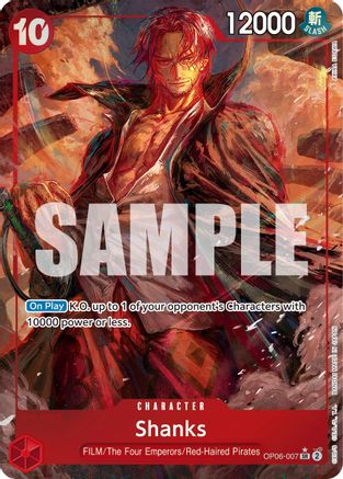 Shanks (Alternate Art) (OP06-007) - Wings of the Captain Foil