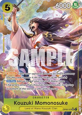 Kouzuki Momonosuke (Alternate Art) (OP06-107) - Wings of the Captain Foil