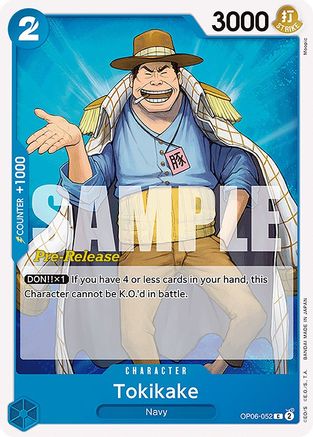 Tokikake (OP06-052) - Wings of the Captain Pre-Release Cards