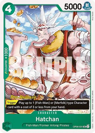 Hatchan (OP06-031) - Wings of the Captain Pre-Release Cards