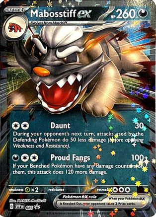 Mabosstiff ex - 086 86 - SV Scarlet & Violet Promo Cards Holofoil