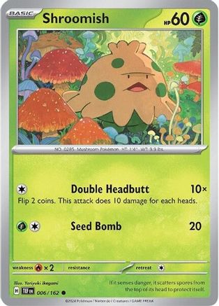 Shroomish 6 - SV05 Temporal Forces Reverse Holofoil