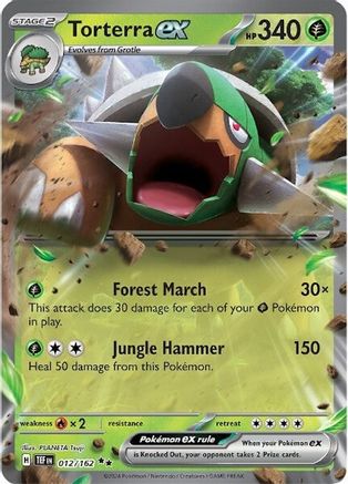 Torterra ex - 012/162 12 - SV05 Temporal Forces Holofoil