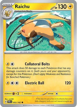 Raichu 52 - SV05 Temporal Forces