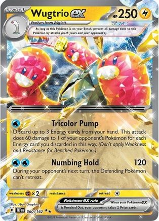 Wugtrio ex - 060/162 60 - SV05 Temporal Forces Holofoil