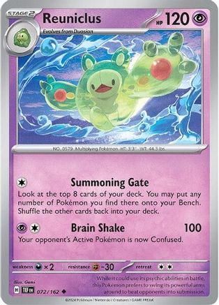 Reuniclus 72 - SV05 Temporal Forces Reverse Holofoil