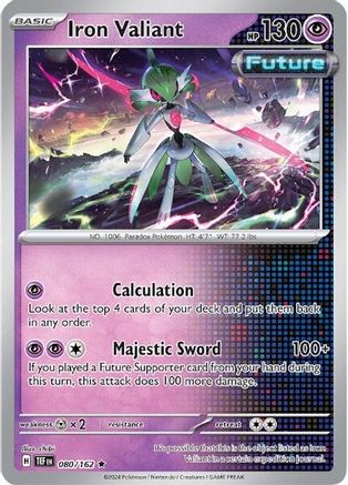 Iron Valiant - 080/162 80 - SV05 Temporal Forces Reverse Holofoil