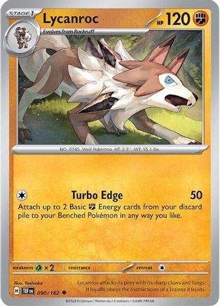 Lycanroc 90 - SV05 Temporal Forces Reverse Holofoil