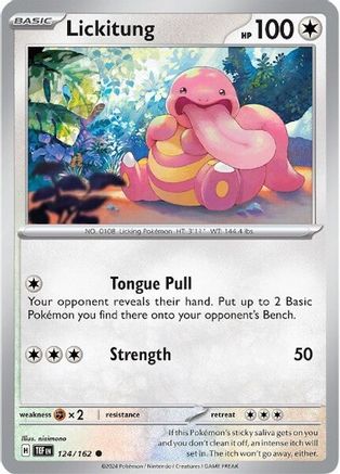 Lickitung - 124/162 124 - SV05 Temporal Forces Reverse Holofoil
