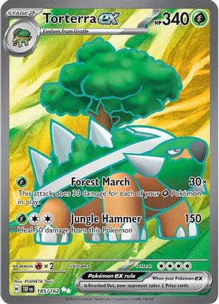 Torterra ex - 185/162 185 - SV05 Temporal Forces Holofoil