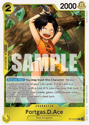 Portgas.D.Ace (010) (ST13-010) - Ultra Deck: The Three Brothers Foil