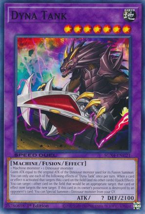 Dyna Tank (SGX4-ENC21) - Speed Duel GX: Midterm Destruction 1st Edition