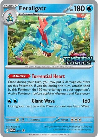 Feraligatr - 089 (Prerelease) 89 - SV Scarlet & Violet Promo Cards Holofoil