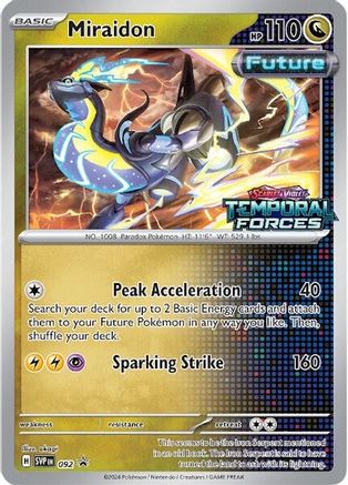 Miraidon - 092 (Prerelease) 92 - SV Scarlet & Violet Promo Cards Holofoil