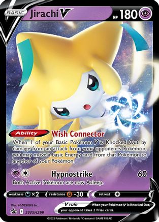 Jirachi V - 299 SWSH299 - SWSH Sword & Shield Promo Cards Holofoil