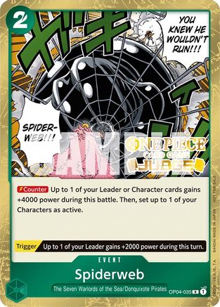 Spiderweb (Judge Pack Vol. 3) (OP04-035) - One Piece Promotion Cards Foil