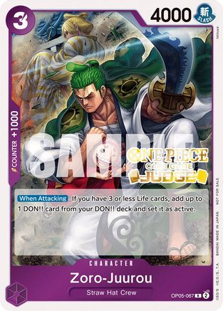 Zoro-Juurou (Judge Pack Vol. 3) (OP05-067) - One Piece Promotion Cards Foil