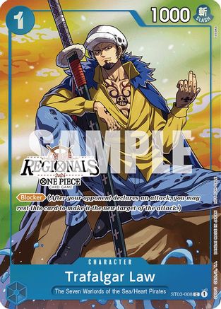 Trafalgar Law (Online Regional 2024 Vol. 2) [Participant] (ST03-008) - One Piece Promotion Cards Foil