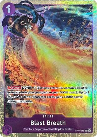 Blast Breath (Premium Card Collection -Best Selection Vol. 1-) (ST04-016) - One Piece Promotion Cards Foil