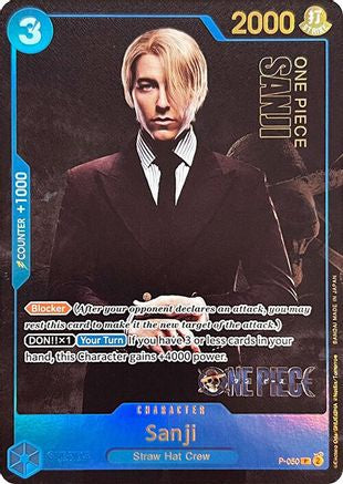 Sanji (Premium Card Collection -Live Action Edition-) (P-050) - One Piece Promotion Cards Foil