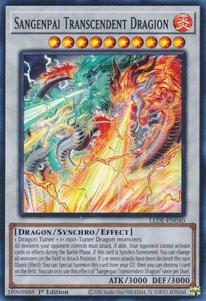 Sangenpai Transcendent Dragion (LEDE-EN040) - Legacy of Destruction 1st Edition