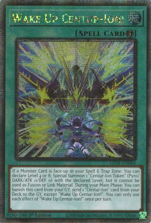 Wake Up Centur-Ion! (Quarter Century Secret Rare) (LEDE-EN064) - Legacy of Destruction 1st Edition