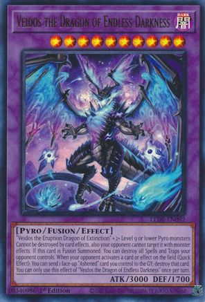 Veidos the Dragon of Endless Darkness (LEDE-EN092) - Legacy of Destruction 1st Edition