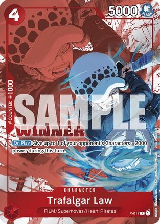 Trafalgar Law (Winner Pack Vol. 7) (P-017) - One Piece Promotion Cards Foil